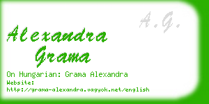 alexandra grama business card